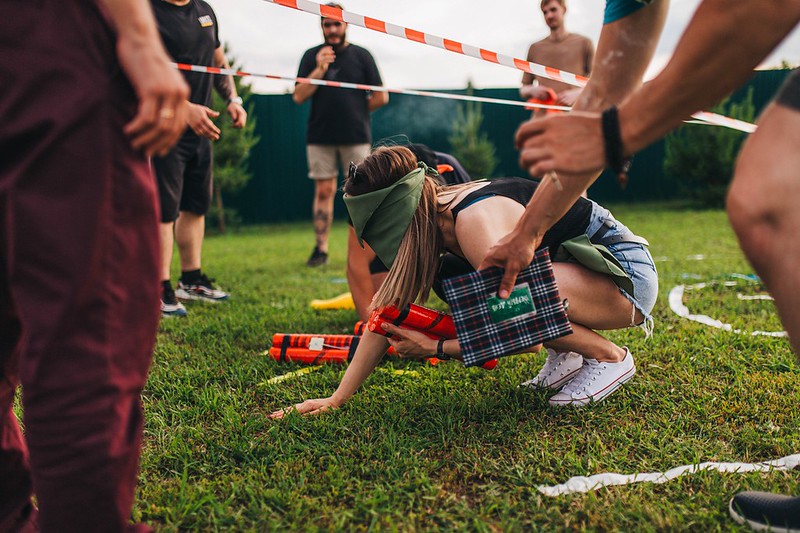 Тимбилдинг на свежем воздухе в Kostanay ко Дню строителя