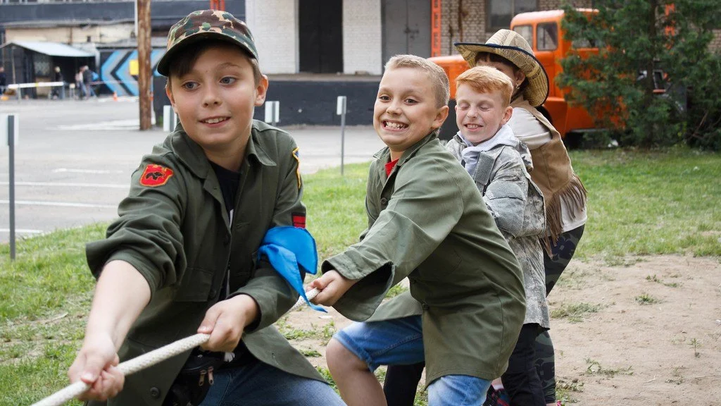 Выездной квест для детей «Бермудский треугольник»<span class='mob'>: Ну-ка, ребята, поднажмем!</span>